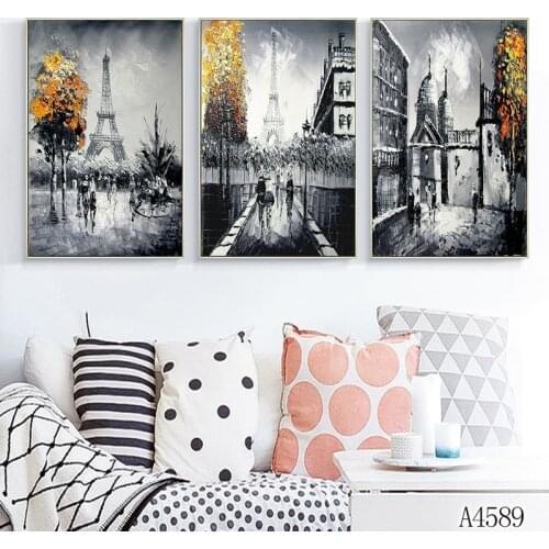 Nordic modern minimalist architecture posters home decoration bedroom living room frameless printing canvas hanging painting