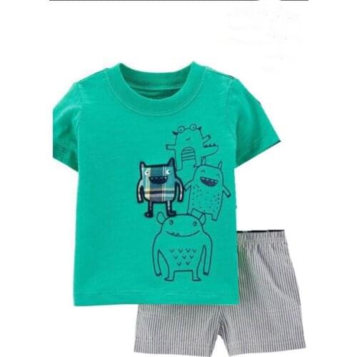 New Kids Short Sleeve Pyjama Children Clothing Sets Boys Girls Sleepwear Toddler Pajamas Sets Fille Garcon Ensemble Pijama