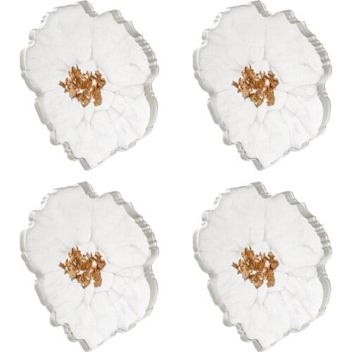 Coaster, Smooth Agate Coaster of Agate Slice Coaster,Candle Pad, Coap Pad, Bowl Pad,Home Decoration Set of 4