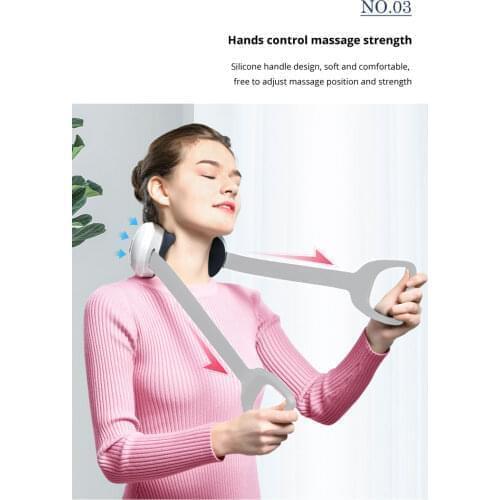Infrared Heating Neck Shoulder Back Body Electric Massage Pillow Shiatsu Massager Device Cervical Health Relaxation