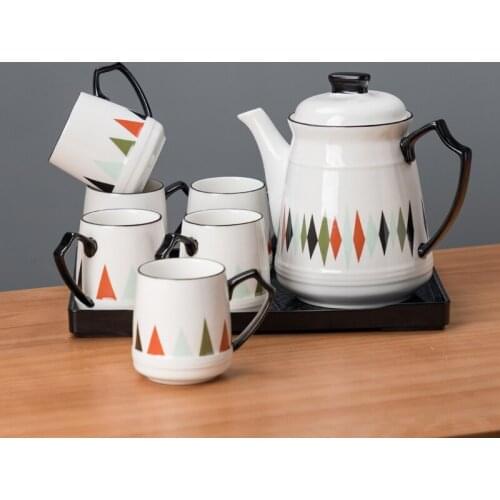Europe tea cup set water cups Mug Cold kettle with high temperature cup coffee set porcelain teaTeapot Teatime Afternoon