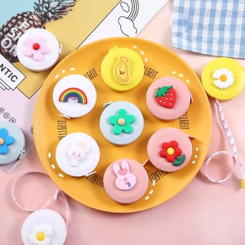 150cm Christmas Kid Tape Cartoon Mini Cute Compaction Portable Shrinkage Centimetro Measuring Tool For Home Decor Length Measure