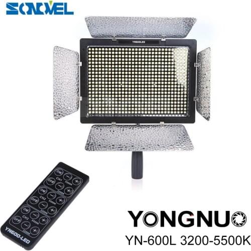YONGNUO YN600L YN600 LED Video Light Panel with Adjustable Color Temperature 3200K-5500K photographic studio lighting