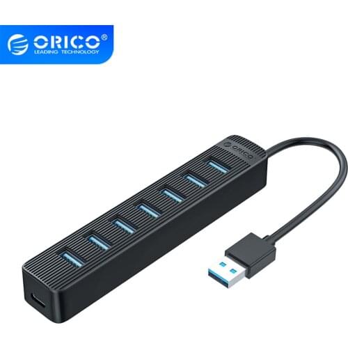 ORICO 7 Port USB 3.0 HUB With Type C Power Supply Port USB SD TF Splitter OTG Adapter High Speed For Laptop Desktop Accessories
