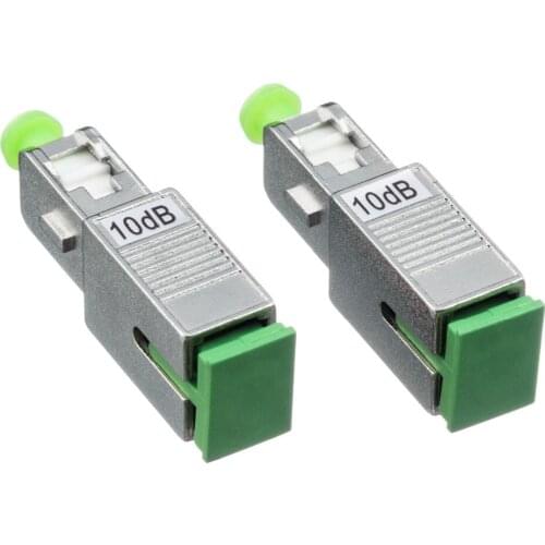 High quality 10PCS SC APC 10bd Simplex mode fiber optic Attenuator SC Free Shipping