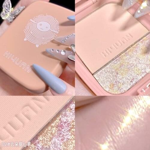 XIYUAN Face Makeup Oil Control Highlighter Powder Three-dimensional Brightening Complexion Concealer Repair Skin Bronzers TSLM2