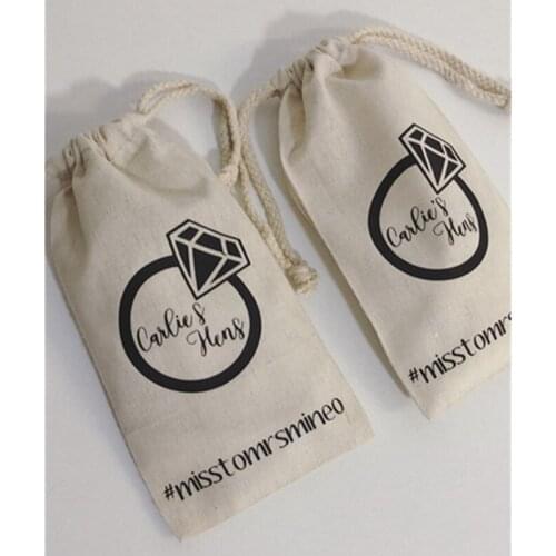 Custom diamond ring hen party kit bag bridal squad favor Bags survival kit bags bridesmaid hangovers bag bachelorette favor bag