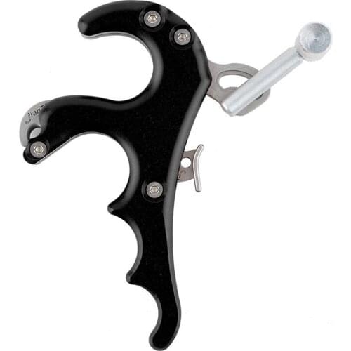 Clamp Type Hook Type Release Aid Grip 3 Fingers Stainless Steel Bow Release Aid Compound Bow Archery Accessories Multiple Colour