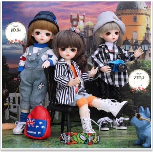 1/6 BJD Doll 30CM 25 Ball Joints Dolls With Full Outfits Clothes Set Wig Makeup Handmade Beauty Toy Gifts For Girls