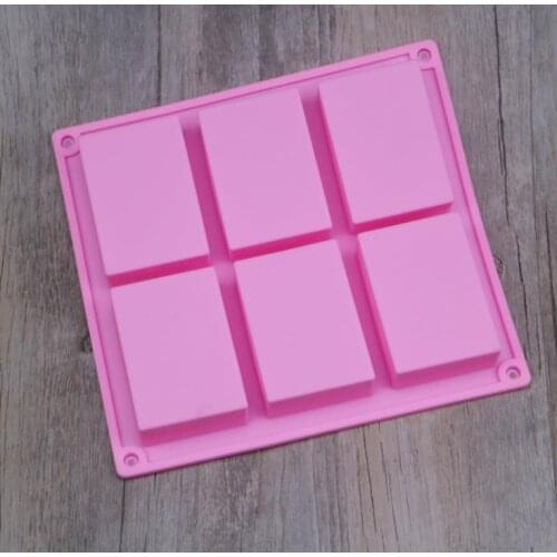 100pcs Attice Rectangular Pastry Molds 100ml silicone cake bakeware mold soap moulds SN1471