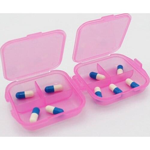 By ems or dhl 200PCs Folding Travel Portable 2 Layer 6 Room Vitamin Medicine Drug Pill Box Case Organizer Container Pill Boxes