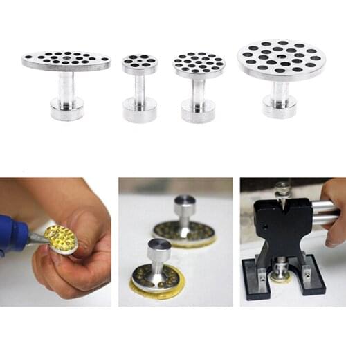 4Pcs Aluminum PDR Glue Puller Tabs Car Dent Removal Paintless Dent Repair Kit Glue Pulling Tabs auto body Dent Removal Hand Tool