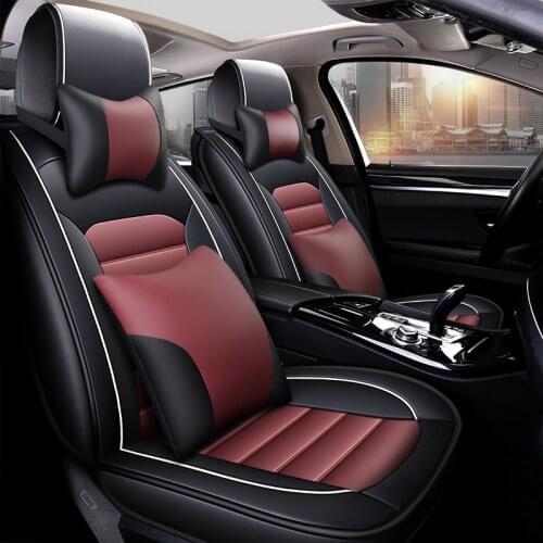 New Car Seat Cover PU Leather Full Set Seat Cushion Universal Seat Protector for Toyota Camry Corolla Altise Aurion Rav4 Hilux