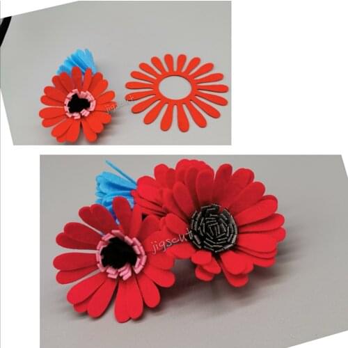 Wooden daisy die 15.8mm thick SMR-FL0122 wooden steel rule with back case