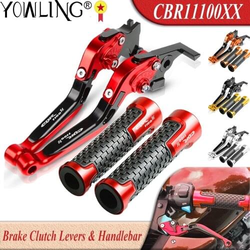 For HONDA CBR1100XX BLACKBIRD 1997-2007 2006 2005 Motorcycle Accessories CNC Brake Clutch Levers Handle Grip CBR1100 CBR 1100 XX