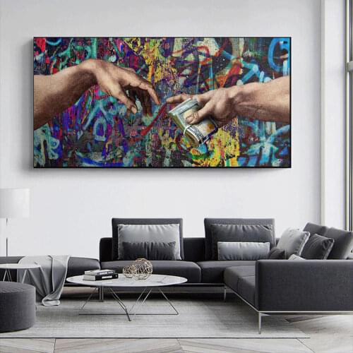 The Creation Of Adam By Michelangelo Famous Art Prints Paintings On The Canvas Wall Art Posters Living Room Decoration Pictures