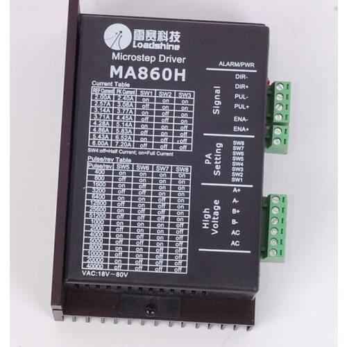MA860H Leadshine 256 Microstep Driver 2 phase 7.2A AC18-80V fit 57 86 110 Stepper Motor New