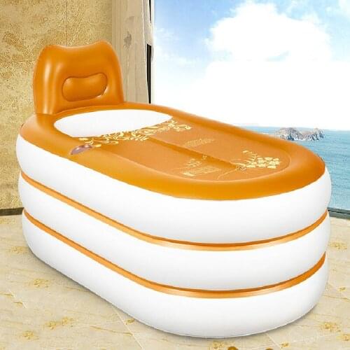FishStyle Inflatable Bathtub Adult Folding Plastic Bath Tub Bath Barrel Romanticism Comfortable Luxury tub bath spa pedicure