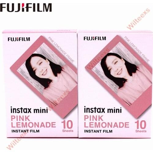 2pcs New Fujifilm Fuji Instax Mini 8 Film Pink Frame 10pcs For Mini 11 9 8 7s 7 50s 50i 90 25 dw Share SP-1 Instant Photo camera