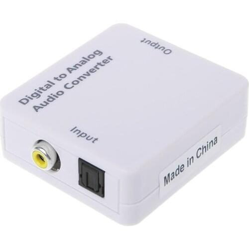 New TV Optical SPDIF/Coaxial Digital to Analog Audio Converter Headphone Out RCA L/R