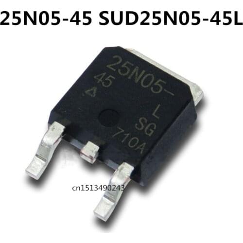 Original New 5pcs / 25N05-45 SUD25N05-45L TO-252 TO252