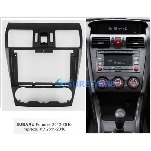 9 inch Car Fascia Radio Panel for SUBARU FORESTER 2012-2016, IMPREZA, XV 2011-2016 Dash Kit Install Facia Console Bezel Adapter