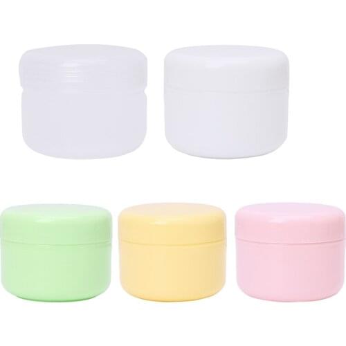 Plastic Cosmetic Travel Empty Jars Pots Makeup Cream Lip Balm Container 100g 2XPB