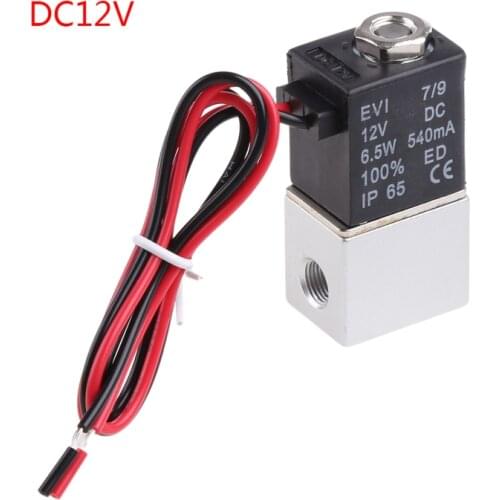 2V025-08 Air Pneumatic Valve 1/4" Electromagnetic Solenoid Valve DC12V/DC24V/AC220V Voltage