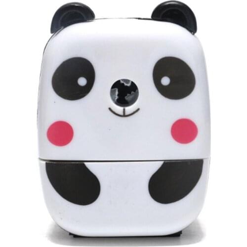 Panda Hand Crank Manual Pen Cutter Tool Pencil Sharpener Kids Sharpener Gift Kawaii Animals Supplies Pencil Cartoon Station N2K6