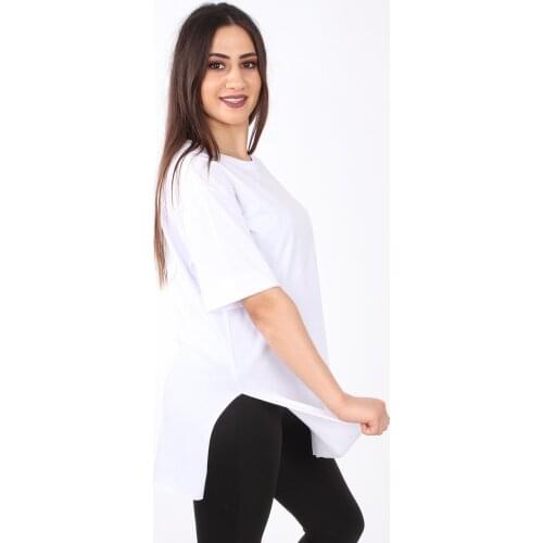 Saramodex Double sleeve straight temporary shed women T-shirt SR45026