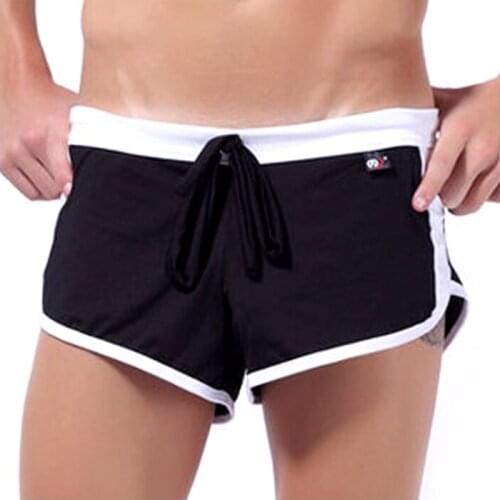 High Quality Mens Shorts Sexy Mens Home Casual Short Pants For Workout Polyester