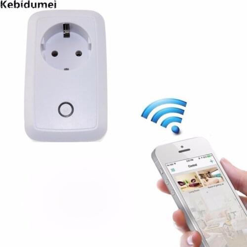 Kebidumei S20 WiFi Smart Socket EU/US Plug Wireless Remote Control Smart Home Automation for iPhone Android Smartphone