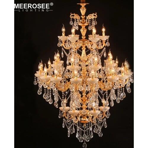 Modern Crystal Chandelier Lamp Gold Lustres de Cristal for Living Room Restaurant Hotel Project Luminaires Indoor Lighting