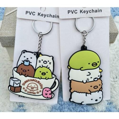 Sumikko gurashi Role Anime Key Chain PVC Figure Keyring Toys Keychain Keyholder Gifts Unisex NEW