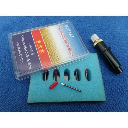 High Quality 10 Pcs 45 60 Degree Mimaki Cutting Plotter Blade +1 pc Mimaki Cutting Plotter Blade Holder Vinyl Cutter Plotter