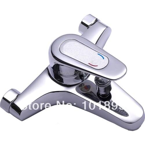 X8505BS - Luxury Brass Single Handle Bath Faucet Wall Mounted Chrome Finish Bath Tap