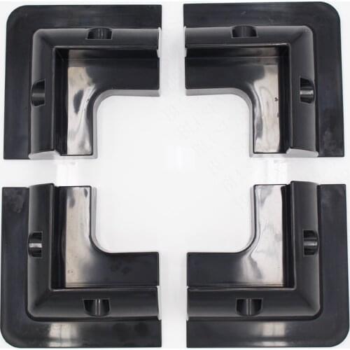 1 set/lot ABS Black 4PCS/SET Solar Panel Corner Mounting Bracket System for Caravan Motorhome RV