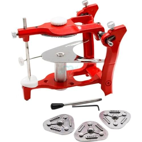 1set Red Dental Articulator Lab Surgical Dental Stainless Steel Dental Operating