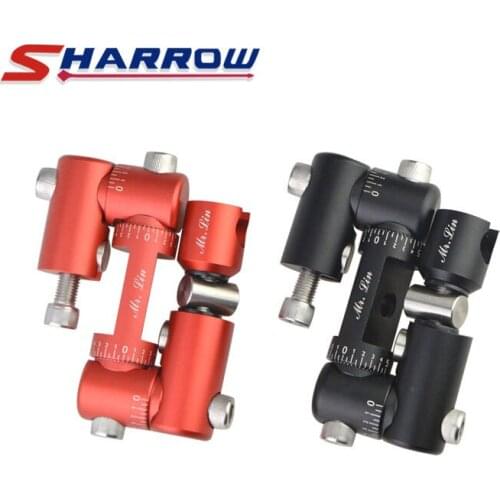 1pc Archery V Bar Adjustable Double Sided V Bar Compound Bow Adapter Shock Absorption Damper Stabilizer Shooting Accessory
