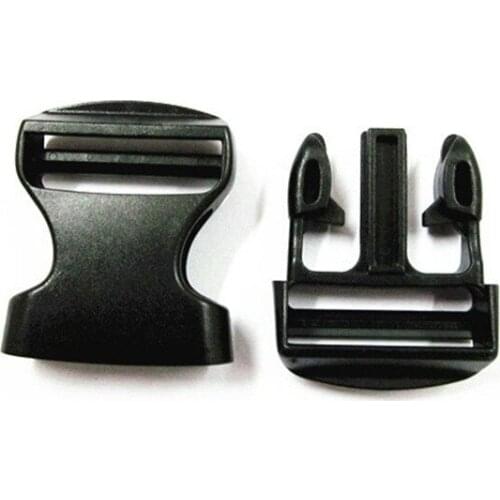 10pcs/lot black 1.2" (30mm) internal width side release plastic buckle for paracord projects, backpack accessories Free Shipping