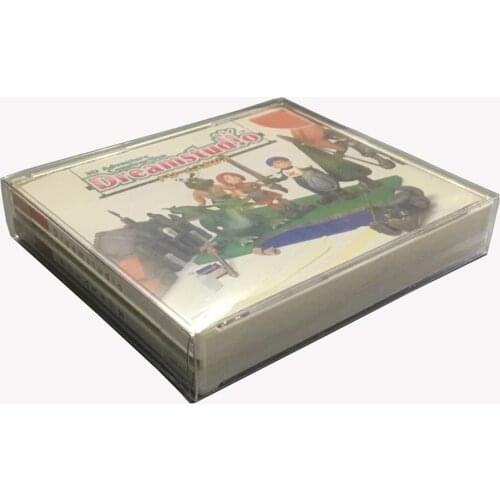 10 PCS a lot Transparent Display Collection box For PS1 for Sega dreamcast DC SS game card storage 3CD 4CD PET protective box