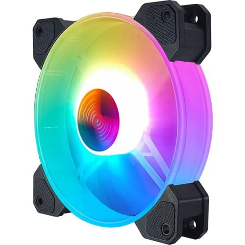 12cm 12V 4Pin PC Case Cooler Fan for Computer Chassis CPU 5V 3Pin ARGB Lighting PWM Radiator Cooling Heatsink