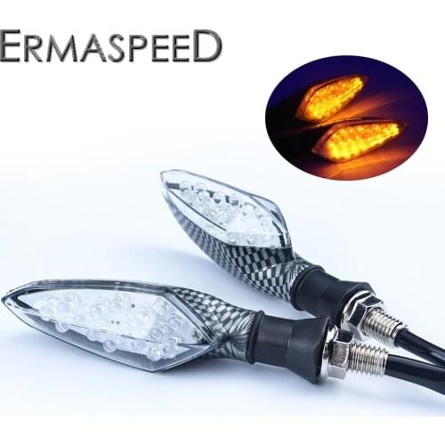 16 Amber LED Turn Signals Indicator Blinker Lights Universal For Motorcycle Sport Street Racing Bike Scooter Moto Accessories