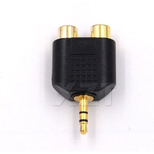 3.5mm Stereo M/F Male Jack Out Plug To 2 RCA Female Splitter Adapter Connector Stereo Male To 2X RCA Female Adapter