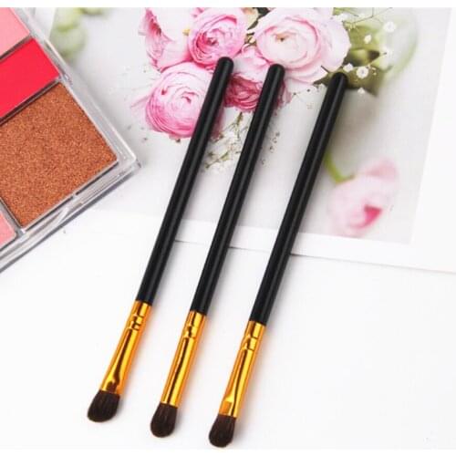 3pcs Different Eye Shadow Brush Faux Horse Hair Make up Brushes Plastic Handle Cosmetic Tools drop shipping
