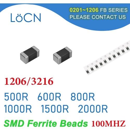 4000PCS 1206/3216 100MHZ SMD Ferrite Beads 500R 600R 800R 1000R 1500R 2000R Chip Inductor Multilayer 25% High Quality