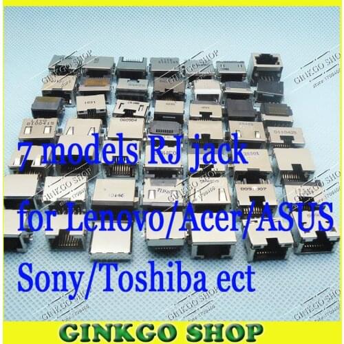 70Models 70pcs RJ45 Network PCB Jack female sockect for Samsung/Lenovo/Sony/Acer/ASUS/Toshiba laptop LAN Network Jack Connector