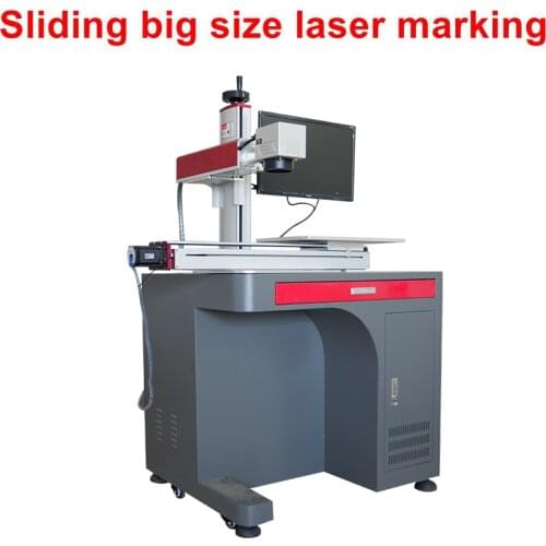 Large Size / Big Scale Working Area Big Work Area Sliding Rail Fiber Laser Marking Machine
