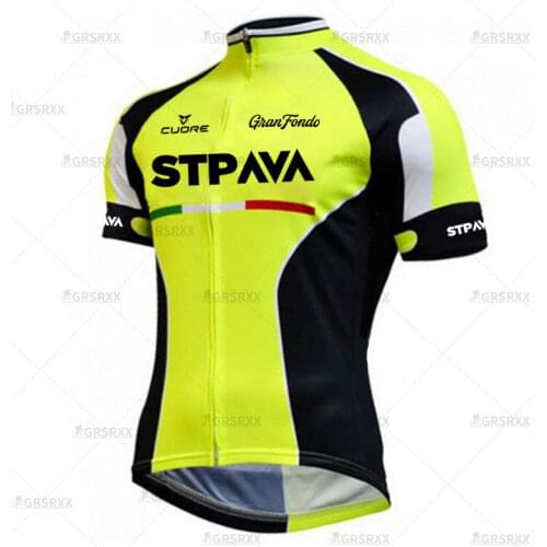 STRAVA Cycling Jerseys Summer MTB Anti-UV Mens Bicycle Jersey Team Bike Jerseys Cycling Jersey Maillot Ciclismo Bike Clothing