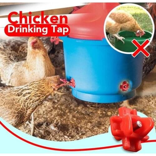 Horizontal Side Mount Automatic Poultry Nipple Household Courtyard Feeding Waterer For Chicken Or Quail Poultry Water Dispenser